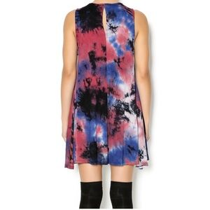 Vintage Havana Tie Dye Keyhole Tshirt Dress